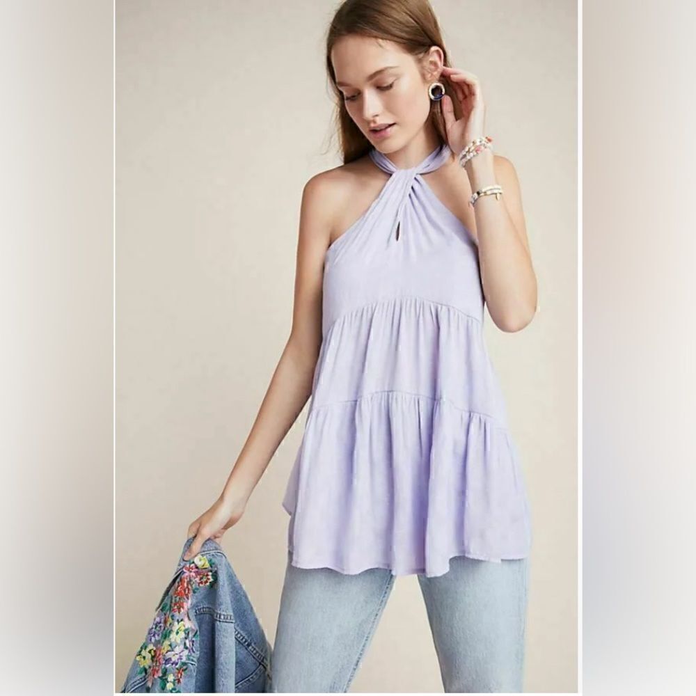 Anthropologie Lavinia Halter Blouse by Anthropologie. XS